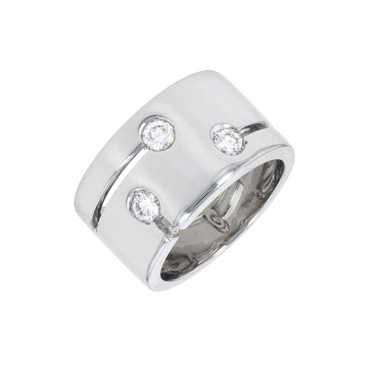 Bague diamants 0.48 carat or blanc 14.23g Comme neuf -  reconditionné disponible sur Gemme Les Bijoux